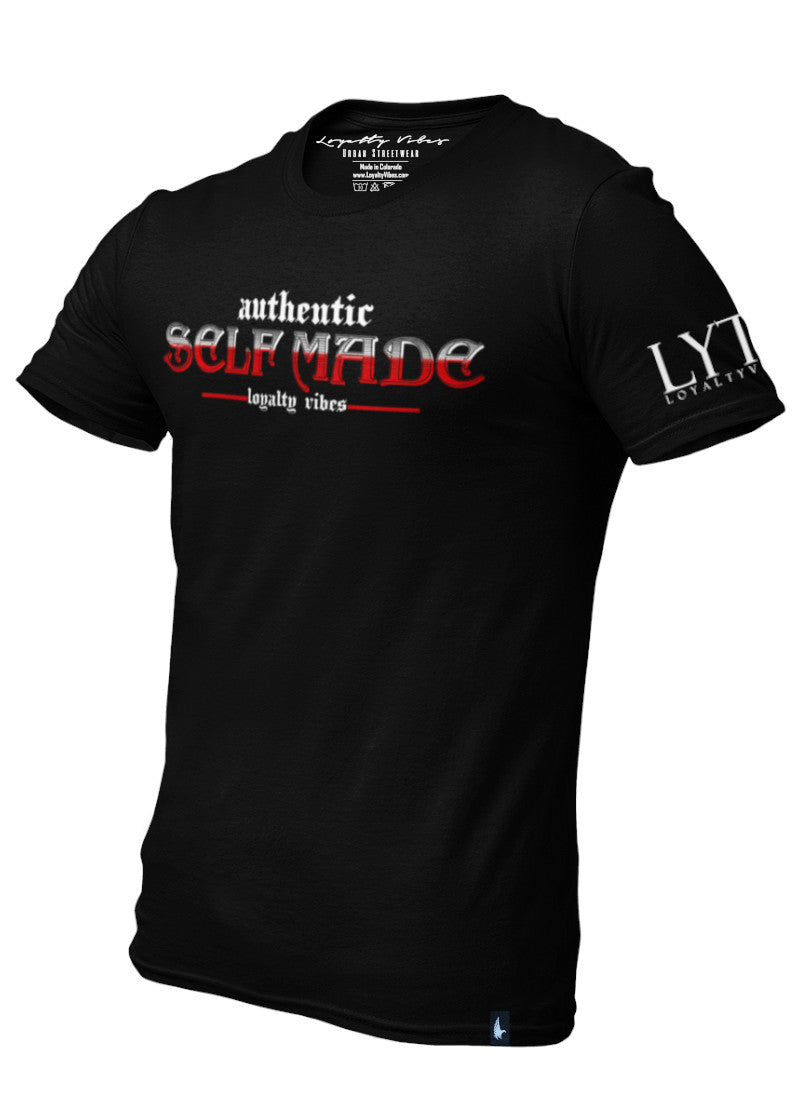 Authentic Self Made T-Shirt Black - Loyalty Vibes