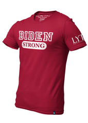 Biden Strong Graphic T-Shirt Maroon - Loyalty Vibes