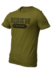 Biden Strong Graphic T-Shirt Military Green Black - Loyalty Vibes