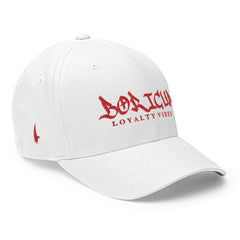 Loyalty Vibes Boricua Fitted Hat White/Red - Loyalty Vibes