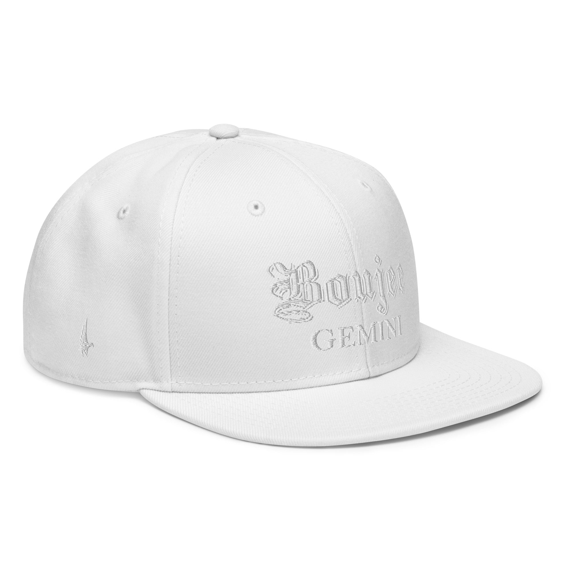 Boujee Gemini Snapback Hat - White - Loyalty Vibes