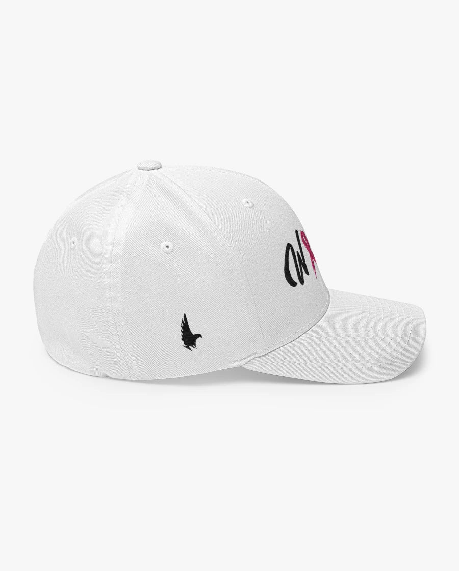 Loyalty Vibes Breast Cancer Warrior Fitted Hat Loyalty Vibes