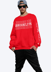 Brooklyn Central Sweatshirt Red - Loyalty Vibes