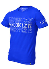Brooklyn Central Graphic Tee Blue White - Loyalty Vibes