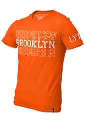 Brooklyn Central Graphic Tee Orange White - Loyalty Vibes
