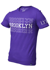 Brooklyn Central Graphic Tee Purple White - Loyalty Vibes