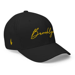Brooklyn Signature Series Fitted Hat Black/Yellow - Loyalty Vibes