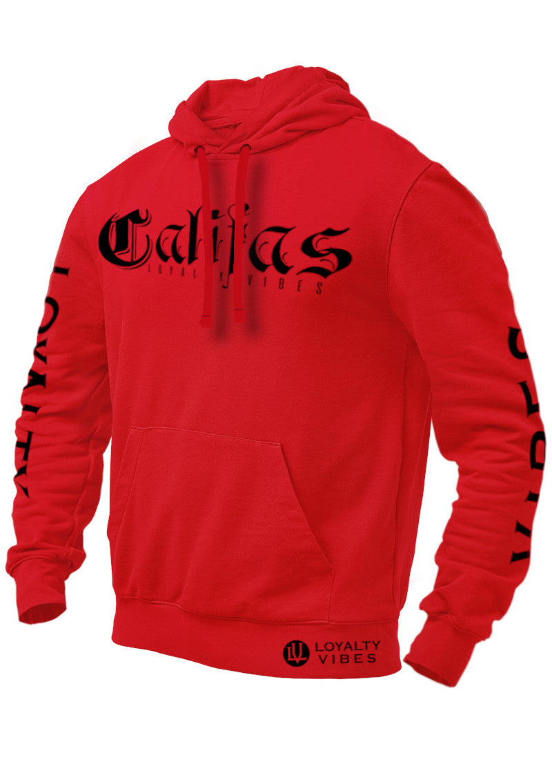 Califas Hoodie Red Black - Loyalty Vibes