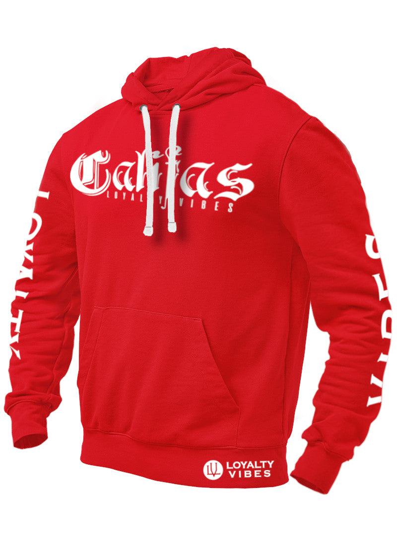 Califas Hoodie Red - Loyalty Vibes