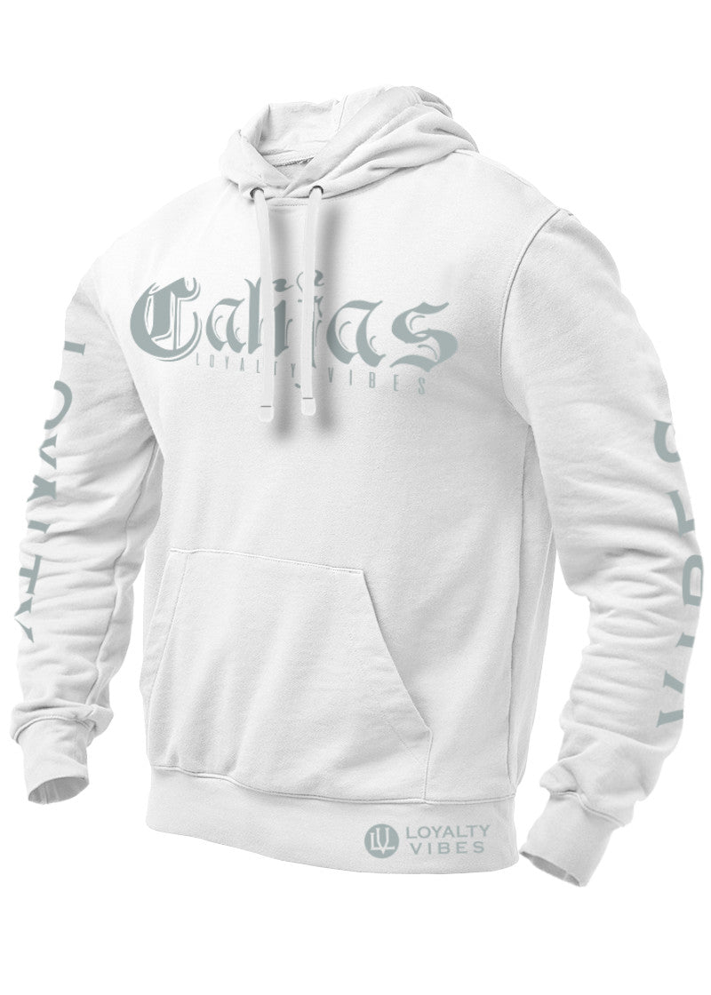 Califas Hoodie White Grey - Loyalty Vibes