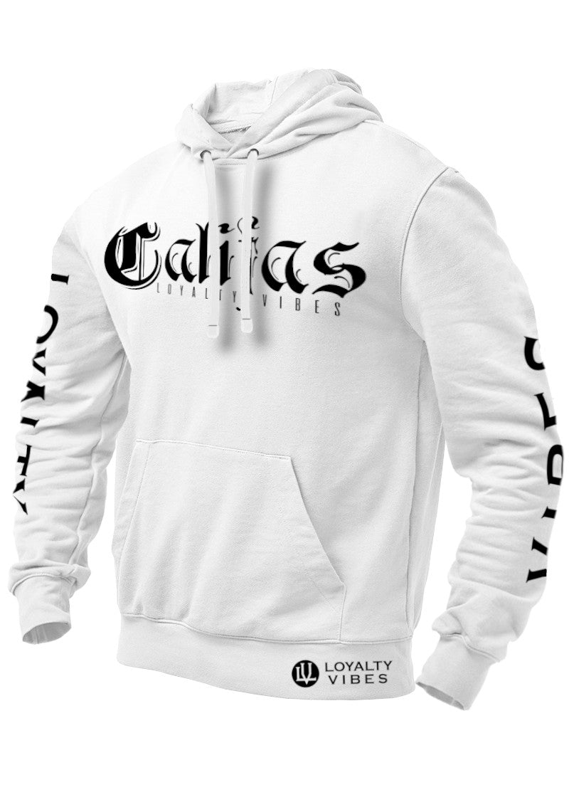 Califas Hoodie White - Loyalty Vibes