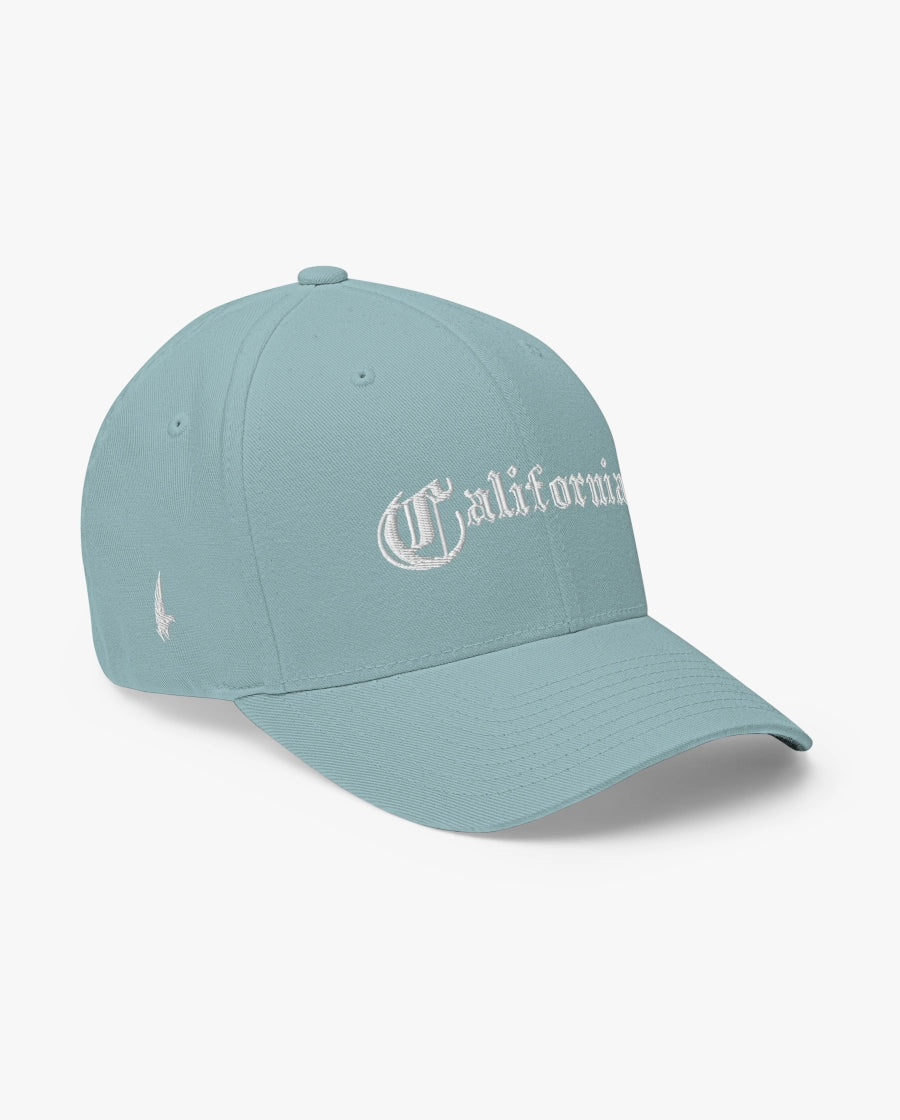 Loyalty Vibes California OG Fitted Hat Baby Blue
