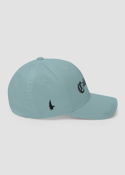 California OG Fitted Hat Baby Blue/Black - Right - Loyalty Vibes