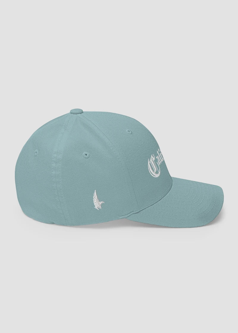 California OG Fitted Hat Baby Blue - Right - Loyalty Vibes