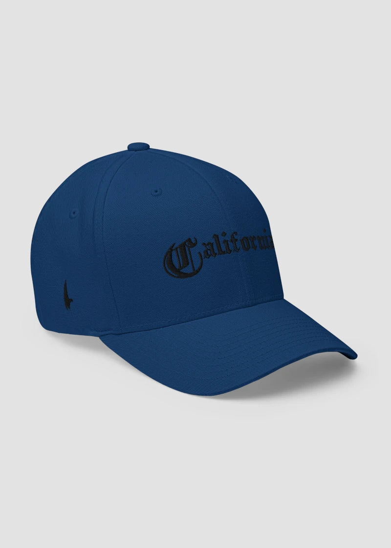 California OG Fitted Hat Blue/Black - Loyalty Vibes