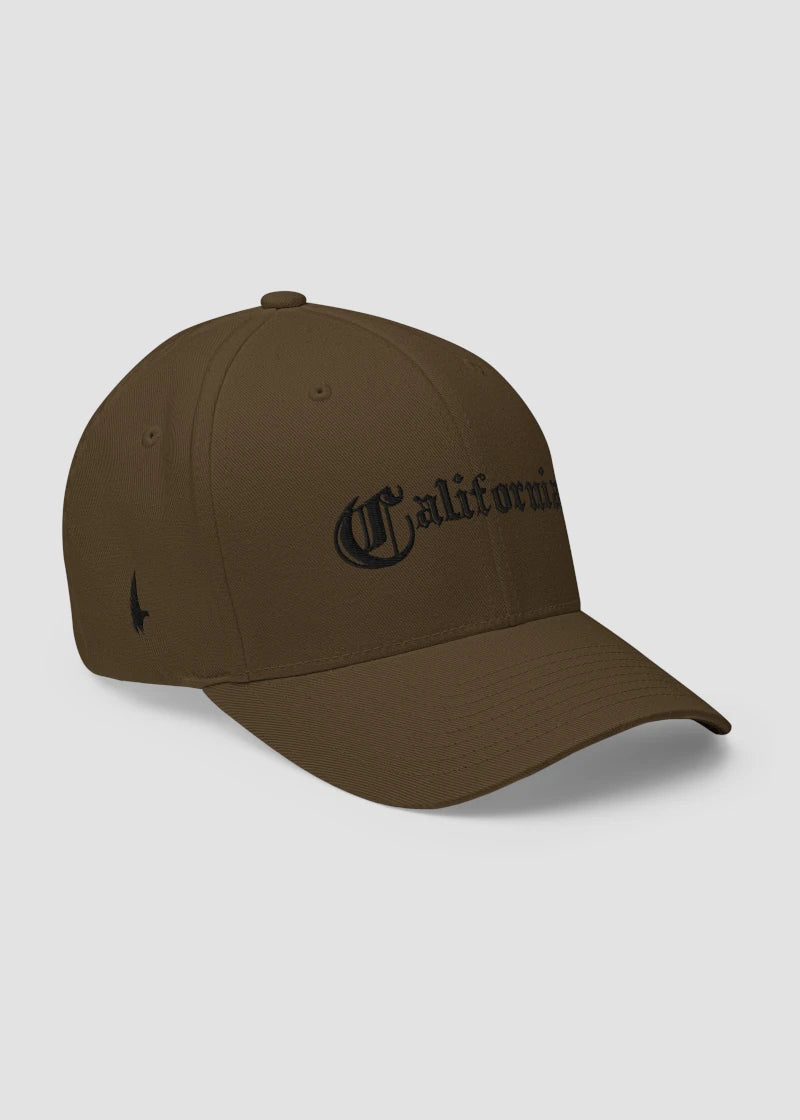 California OG Fitted Hat Brown/Black - Loyalty Vibes