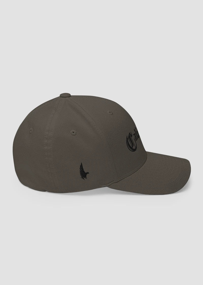 California OG Fitted Hat Charcoal Grey/Black - Right - Loyalty Vibes