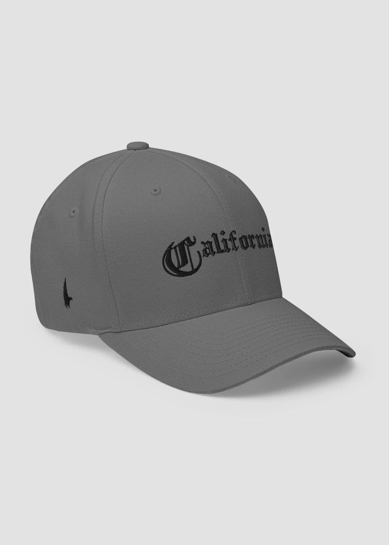 California OG Fitted Hat Grey/Black - Loyalty Vibes