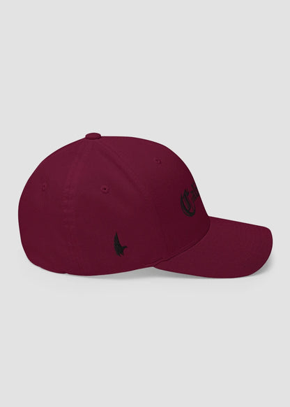 California OG Fitted Hat Maroon/Black - Right - Loyalty Vibes