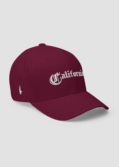 California OG Fitted Hat Maroon - Loyalty Vibes