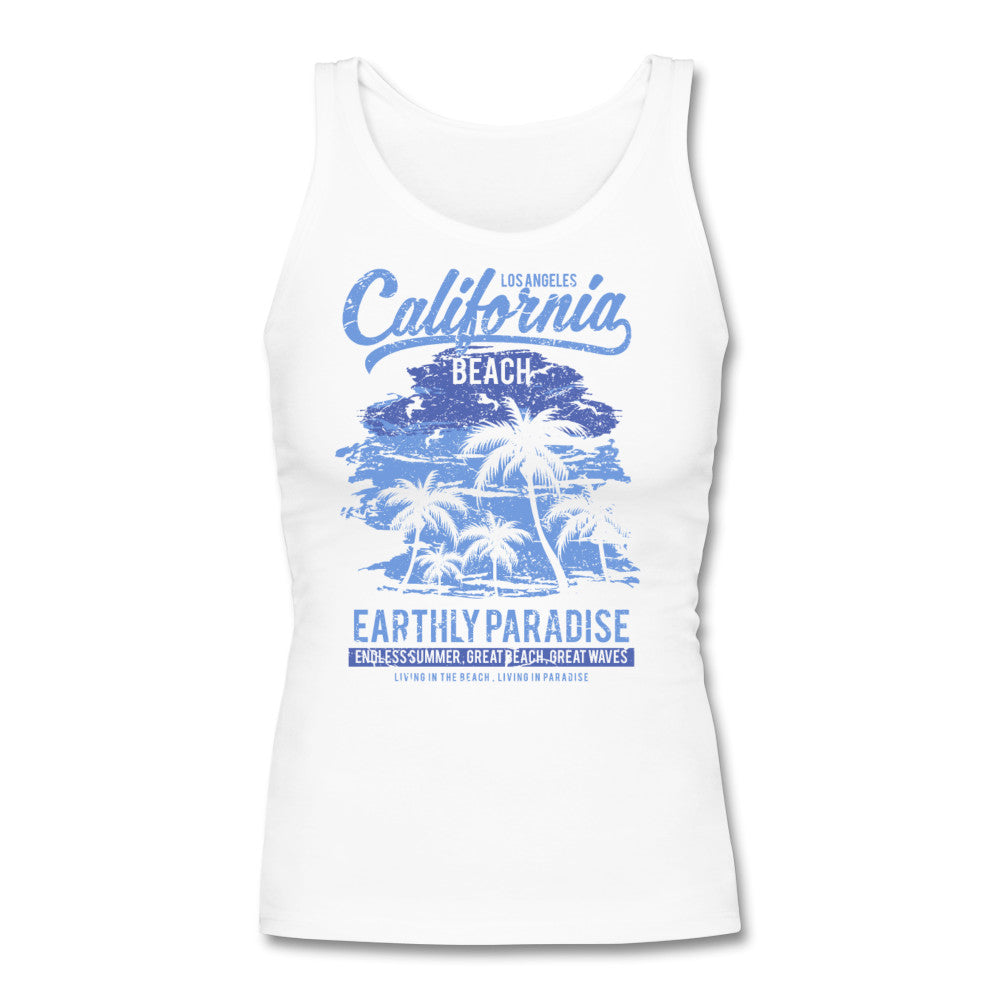 California Paradise Tank Top - White - Loyalty Vibes