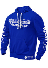 Chicano Boss Graphic Hoodie Blue - Loyalty Vibes