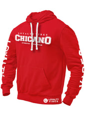 Chicano Hoodie Red Men's - Loyalty Vibes