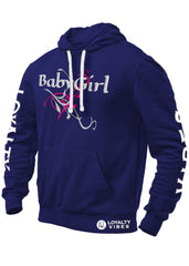 Classic BabyGirl Graphic Hoodie Navy Blue - Loyalty Vibes