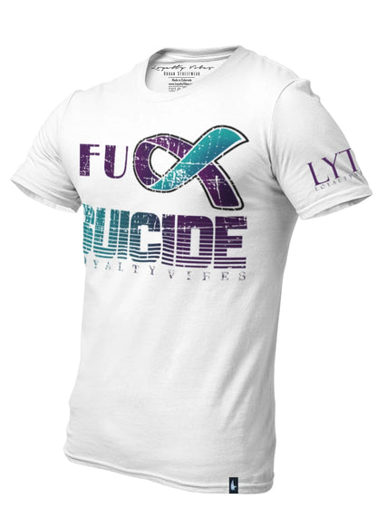 Loyalty Vibes Loyalty Vibes Classic Fk Suicide T-Shirt White