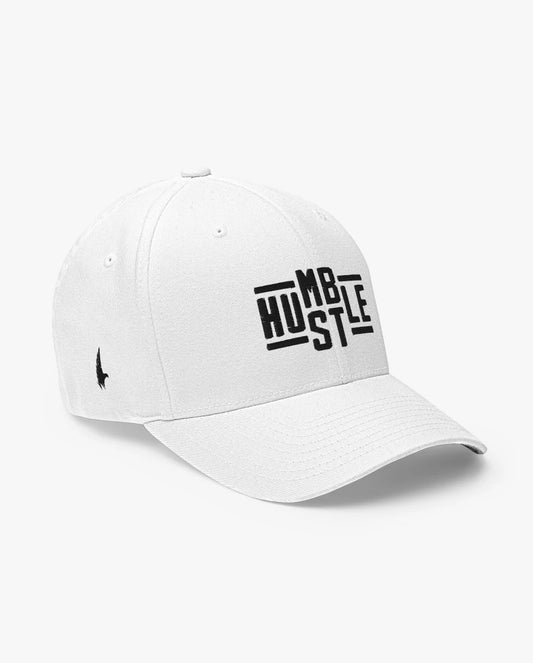 Classic Humble Hustle Fitted Hat White Fitted Loyalty Vibes