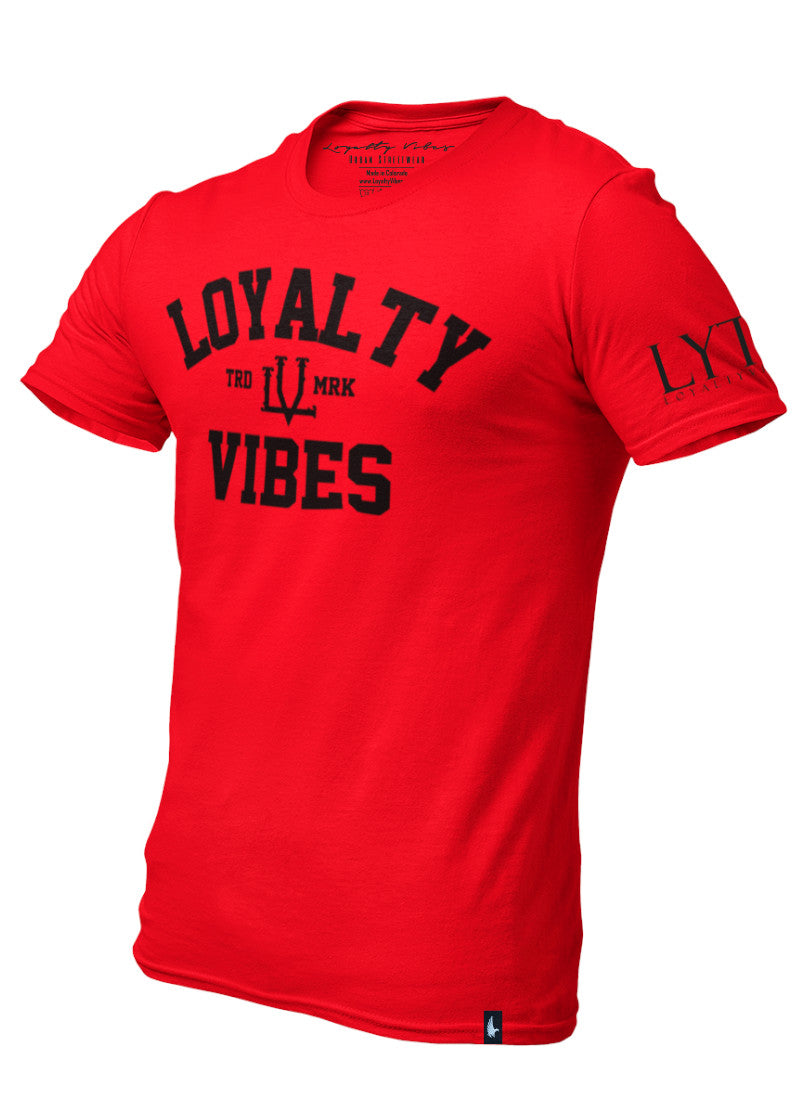 Classic Loyalty T-Shirt Red / Black Men's - Loyalty Vibes