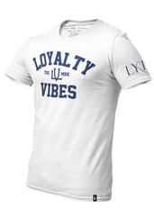 Classic Loyalty T-Shirt White / Navy Blue Men's - Loyalty Vibes