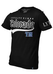 Colorado 719 Graphic Tee - Black/Blue - Loyalty Vibes