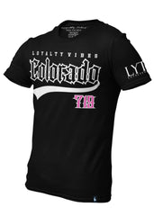 Colorado 719 Graphic Tee - Black/Pink - Loyalty Vibes