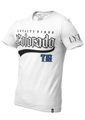 Colorado 719 Graphic Tee - White/Blue - Loyalty Vibes