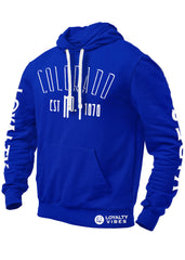 Colorado Graphic Hoodie Blue - Loyalty Vibes