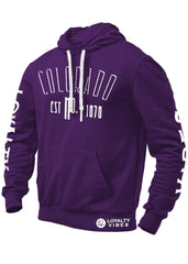 Colorado Graphic Hoodie Purple - Loyalty Vibes