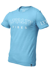 Loyalty Vibes Core Logo T-Shirt Baby Blue - Loyalty Vibes