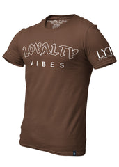 Loyalty Vibes Core Logo T-Shirt Brown - Loyalty Vibes