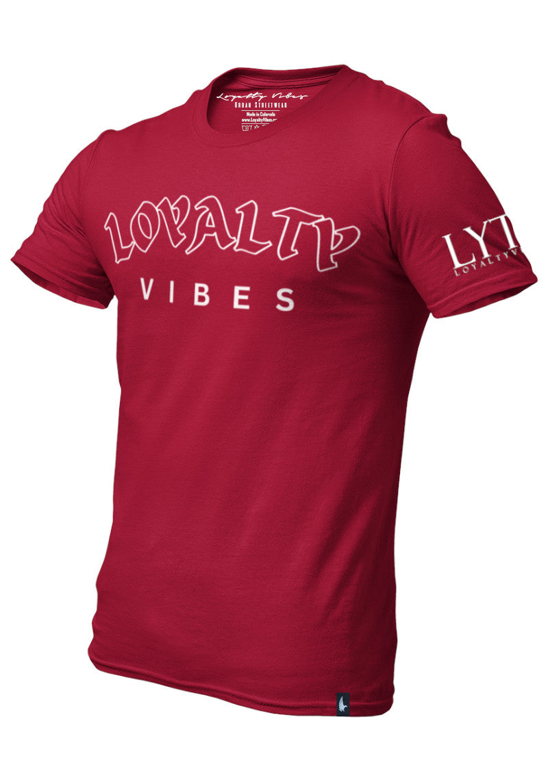 Loyalty Vibes Core Logo T-Shirt Maroon - Loyalty Vibes