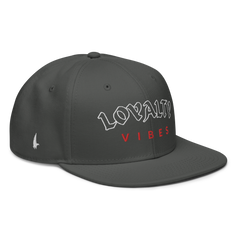 Loyalty Vibes Core Snapback Hat Charcoal Grey/White/Red OS - Loyalty Vibes