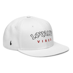 Loyalty Vibes Core Snapback Hat White/Red OS - Loyalty Vibes