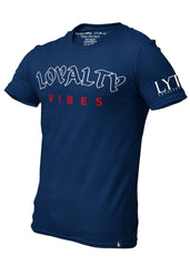 Core Graphic Tee Navy Blue - Loyalty Vibes