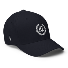 Loyalty Vibes Crossover Fitted Hat Navy Blue - Loyalty Vibes