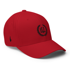 Loyalty Vibes Crossover Fitted Hat Red/Black - Loyalty Vibes