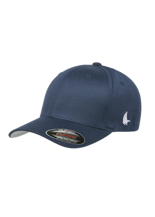 Custom Fitted Hat Navy Blue - Loyalty Vibes
