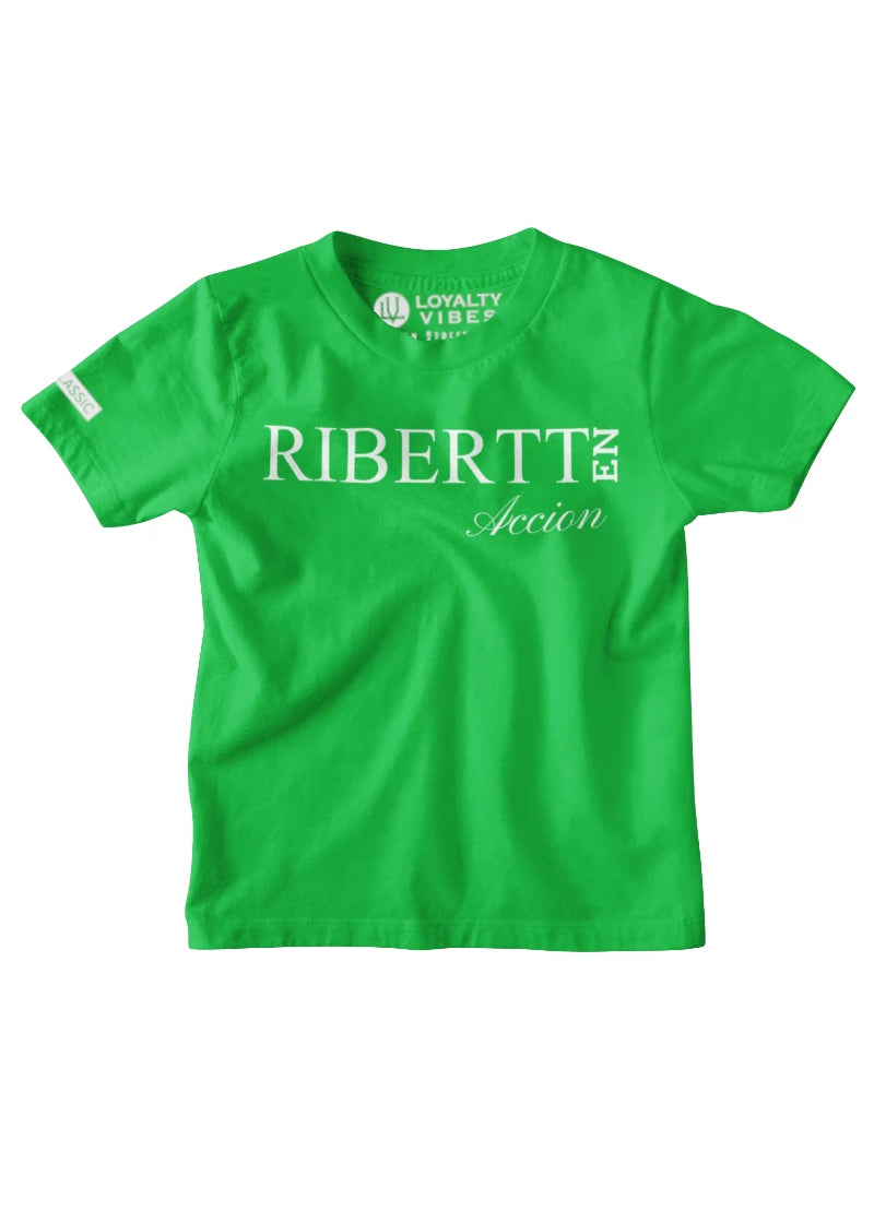 Custom Kids T-Shirt Green - Loyalty Vibes