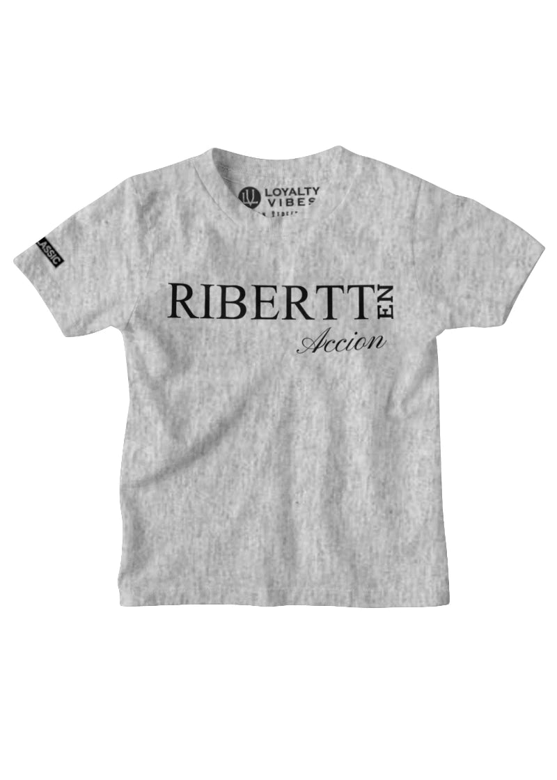 Custom Kids T-Shirt Heather Grey - Loyalty Vibes