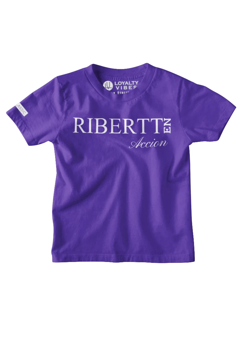 Custom Kids T-Shirt Purple - Loyalty Vibes