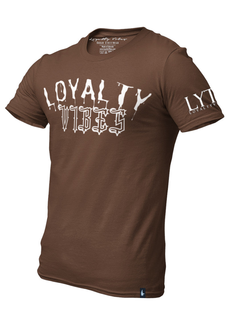 Drip Streetwear T-Shirt Brown - Loyalty Vibes